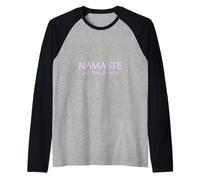 Namaste at The Beach Yoga Meditation Ocean Zen Raglan Baseball Tee