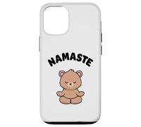Namaste Funny Cute Bear Kawaii Yoga Bear Stress Free Case for iPhone 12/12 Pro