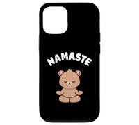 Namaste Funny Cute Bear Kawaii Yoga Bear Stress Free Case for iPhone 12/12 Pro