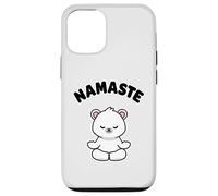 Namaste Funny Cute Bear Kawaii Yoga Bear Stress Free Case for iPhone 12/12 Pro