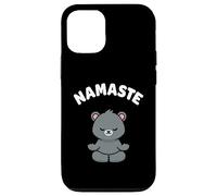 Namaste Funny Cute Bear Kawaii Yoga Bear Stress Free Case for iPhone 12/12 Pro