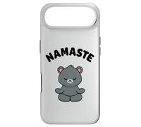 Namaste Funny Cute Bear Kawaii Yoga Bear Stress Free Case for iPhone Air