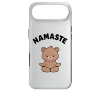 Namaste Funny Cute Bear Kawaii Yoga Bear Stress Free Case for iPhone Air