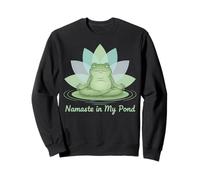Namaste in My Pond Funny Yoga Frog Sweatshirt