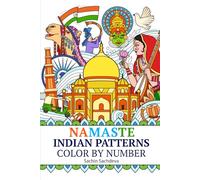 Namaste Indian Patterns: Color by Numbers Coloring Book for Adults for Stress Relief and Relaxation (Pocket Size Color by Numbers Coloring Book)