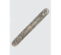 Namaste Metal Embossed Incense Holder - Silver Metal