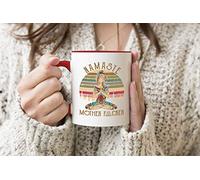 Namaste Mother Fucker Red Handle Mug Coffee Tea Mug 330ml Cup