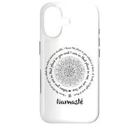 NAMASTE One Om Meditation Sayings Mandala Yoga Teacher Case for iPhone 17