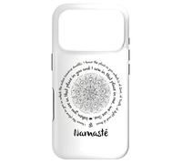 NAMASTE One Om Meditation Sayings Mandala Yoga Teacher Case for iPhone 17 Pro