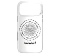 NAMASTE One Om Meditation Sayings Mandala Yoga Teacher Case for iPhone 17 Pro Max