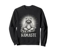 Namaste Raccoon Yoga Meditation Lover Zen Vintage Sweatshirt