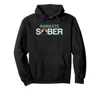 Namaste Sober Yoga Meditation AA NA Hello Welcome Recovery Pullover Hoodie
