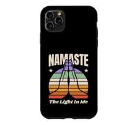 Namaste The Light In Me Retro Yoga Meditation Case for iPhone 11 Pro Max