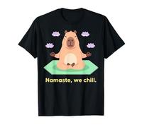 Namaste We Chill Funny Capybara Yoga Meditation T-Shirt