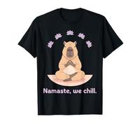 Namaste We Chill Funny Capybara Yoga Meditation T-Shirt