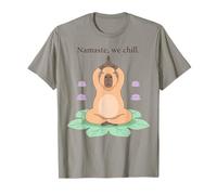 Namaste We Chill Funny Capybara Yoga Meditation T-Shirt
