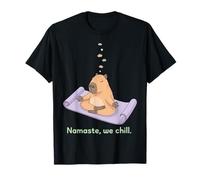 Namaste We Chill Funny Capybara Yoga Meditation T-Shirt