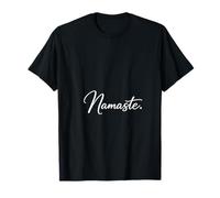 Namaste Yoga Mindfulness Script Design T-Shirt