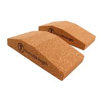 NamaStrength Yoga Wedge for Wrist, Wrist Support Yoga Cork Yoga Wedge Block, Non-Slip Yoga Wrist Support, Set of 2