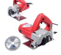 NaMaSyo Concrete Saw 1580W Corded Electric Diamond Tile/Marble Cutter 34mm 13000r/Min Dry Stone Cutting Machine for Wood Soft Metal Tile Plastic