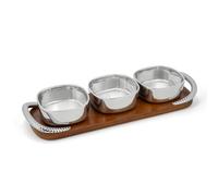 nambe Braid Condiment Trio