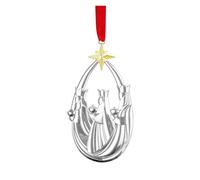 Nambé Holiday Ornament Collection - Wiseman Ornament in Silver & Gold Plate, Inspired by The Three Kings Story, Collectible Religious Christmas Tree Decoration & Seasonal Gift Keepsake