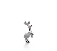 Nambe Miniature Red-Nosed Reindeer Figurine - Nambé Metal Alloy Holiday Collectible for Christmas Decor, Festive Accents for Fireplace Mantel, Table Centerpiece, Bookshelf Display