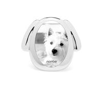 Nambe Silver Dog Picture Frame, 3 x 5 Inch, Karim Rashid Design, Home Decor for Pet Lovers