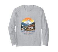 Namche Bazaar Nepal Everest View Hotel Mountain Trek Long Sleeve T-Shirt