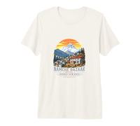 Namche Bazaar Nepal Everest View Hotel Mountain Trek Premium T-Shirt