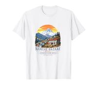 Namche Bazaar Nepal Everest View Hotel Mountain Trek T-Shirt