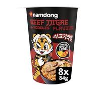 Namdong Beef Jjigae Noodle Pot Korean-style instant noodles with a sachet of chilli mix 8x 83 g