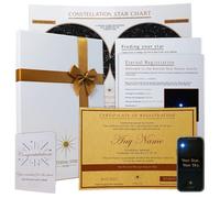 Name A Star Gift Set Personalised Engagement Gifts For Couples For Him Or For Her, Gift From Fiancee, Husband to be, Gifts Wife to be, From Boyfriend, From Girlfriend Keepsake