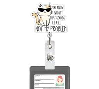 Name Badge Clips Retractable | Nursing Card Reel - Cartoon Fun Teacher Workers Coworkers Student ID Badge Holder Clip for Easy Access