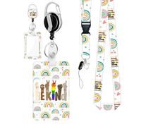 Name Badge Holders, Badge Holders With Detachable Lanyard - Detachable Badge Holder For Men With Reel | ID Protection Sleeves For Workwear, Volunteer & Teachers