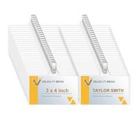 Name Badge Holders with Clip - Fushing 40Pcs Clear Plastic ID Badge Holders with Badge Clips for 3 x 4 Inch Name Badge Inserts (40)