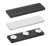 Name Badge Magnets - Reusable Magnetic Holder for Uniforms | N38 Material with Strong Magnetic Buckle, Name Tag Magnets for Employee Clothing Locker Toolbox Whiteboard