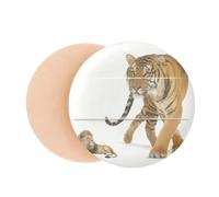 Name Cat Tiger Ferocious Art Deco Fashion Air Cushion Makeup Foundation Sponge Powder Puff
