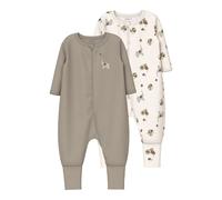 Name It Animal Long Sleeve Pyjama 2 Units Beige 9 Months Kids