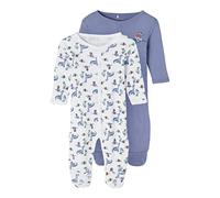 NAME IT Baby Boys' Nbmnightsuit 2P W/F Wild Wind Dino Noos Toddler Sleepers, 6-9m