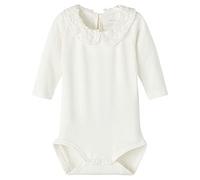 Name It Baby Girls' Nbftylla Ls Body Noos Long Sleeve, White Alyssum, 2-4m
