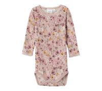 NAME IT Baby Girls' NBFWANG Wool Needle LS Body NOOS XXIII Bodysuits, Sphinx/AOP:AOP, 62