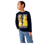 Name IT Boy's NKMAMAS Pokemon LS NREG TOP Box NOOS Sky Long Sleeve Top, Dark Sapphire,