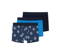 NAME IT Boy's Nkmboxer 3p Dark Denim Football Noos Boxer Shorts (pack of 3)