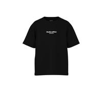 NAME IT Boy's NKMBRODY SS NREG TOP NOOS T-Shirt, Black/Print:W. Jet Stream Print,
