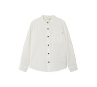 NAME IT Boy's Nkmfish Ls Shirt Ff Noos Long Sleeve Top, White Alyssum/Detail:Solid, 11-12 Years