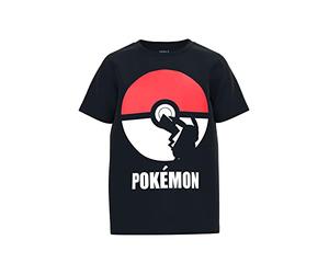 NAME IT Boys Nkmnabel Pokemon Top Noos Bfu T-Shirt, Black, 146-152 UK