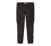 NAME IT Boy's Nkmryan Cargo R TWI Pant 2222-Ba Noos, Black, 14 Years