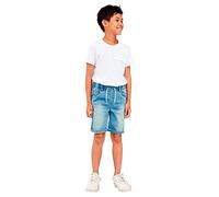 NAME IT Boy's Nkmryan Jogger DNM L Shorts 6300-Th Noos, Light Blue Denim, 12 Years