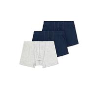 NAME IT Boy's Nkmtights 3P Noos Panties, Grey Melange/Pack:w/ 2xDark Sapphire, 13-14 Years